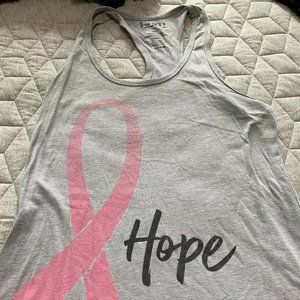 Burn Bootcamp Breast Cancer Ribbon Tank - Size Small